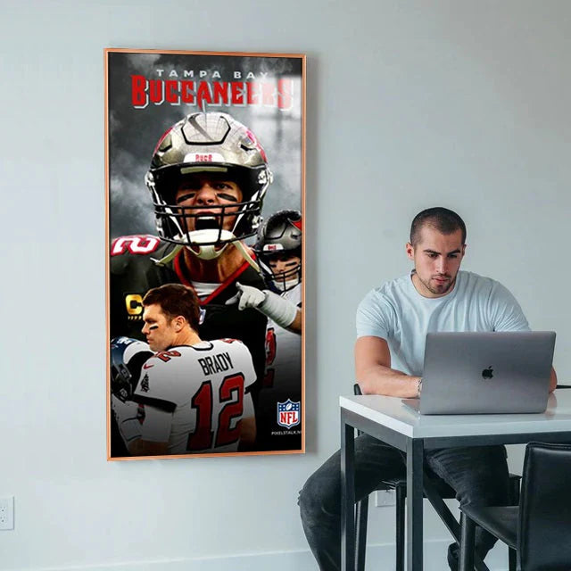 Tom Brady - Vertical 1:2 WallArt