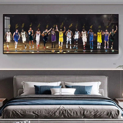 【MVP NBA STARS】Horizontal 3:1 WallArt