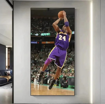 Kobe Bryant 🐍 Gigi - Vertical 1:2 WallArt - Crystal Porcelain Painting - Aluminum Frame