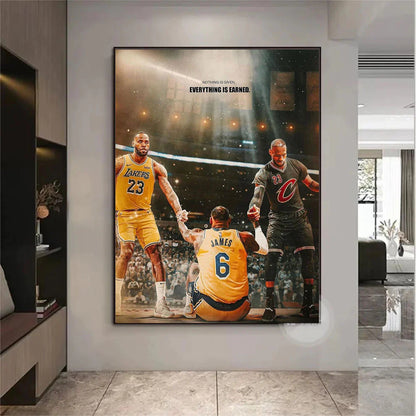 Arte de pared de LeBron James