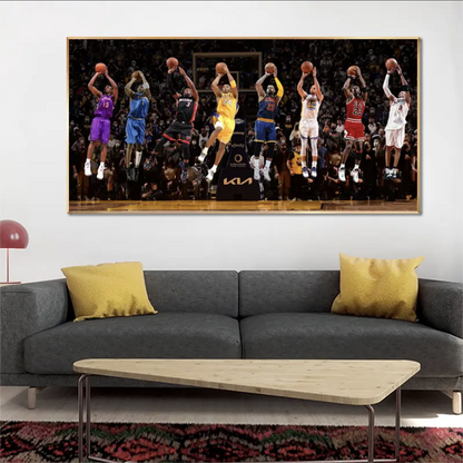 ARTE DE PARED DE BALONCESTO ALL-STAR