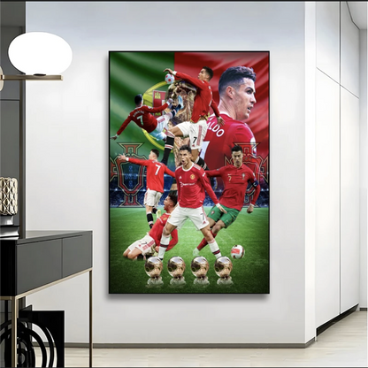 Cristiano Ronaldo Compilation - Vertical 1:2 WallArt