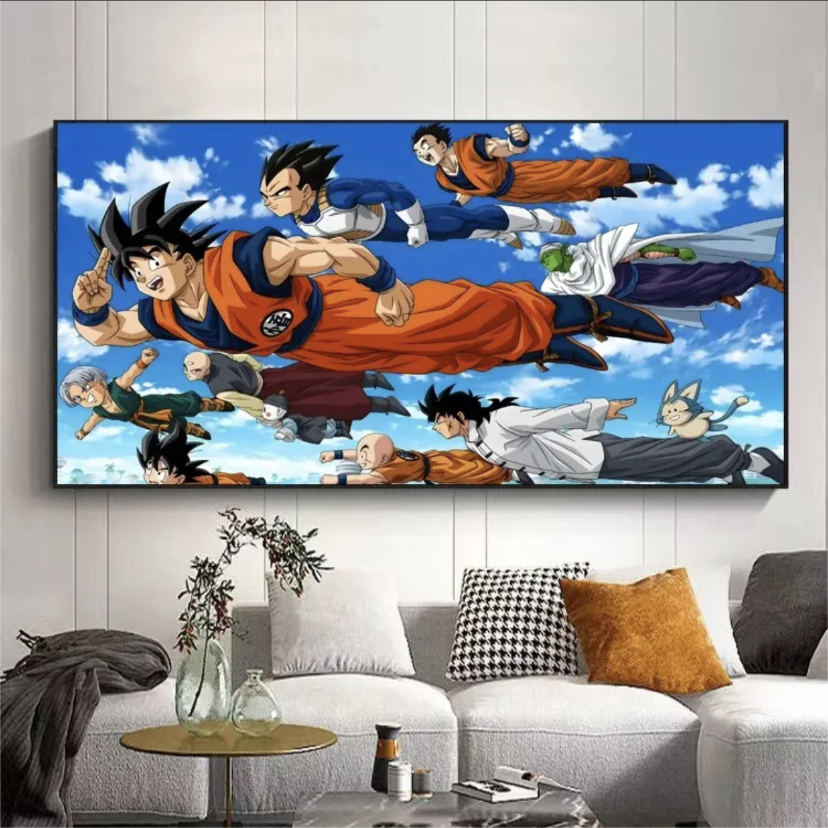 Dragon Ball ✪（Akira Toriyama）WALL ART - Crystal Porcelain Painting - Aluminum Frame