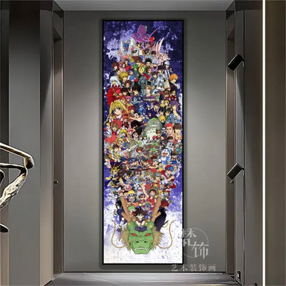 Dragon Ball （Akira Toriyama）WALL ART - Crystal Porcelain Painting - Aluminum Frame