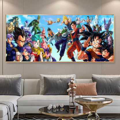 Dragon Ball ✪（Akira Toriyama）WALL ART - Crystal Porcelain Painting - Aluminum Frame