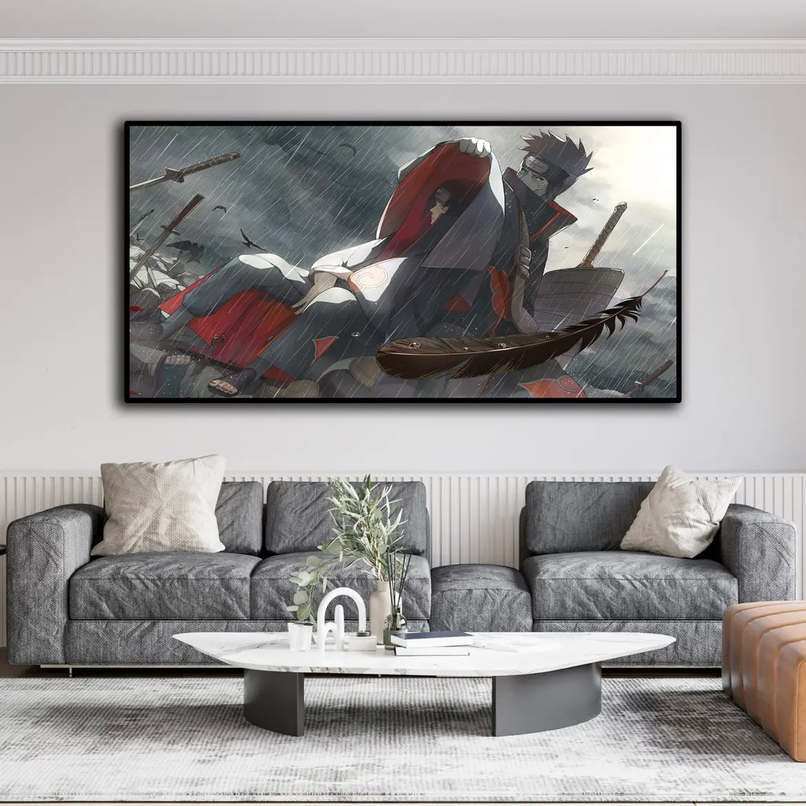 Naruto WALL ART - Crystal Porcelain Painting - Aluminum Frame