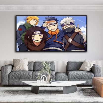 Naruto WALL ART - Crystal Porcelain Painting - Aluminum Frame