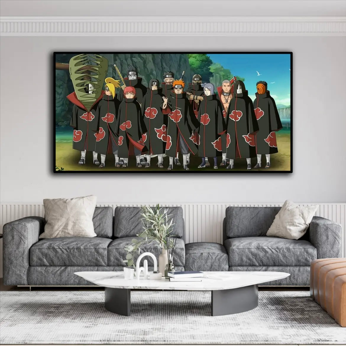 Naruto WALL ART - Crystal Porcelain Painting - Aluminum Frame