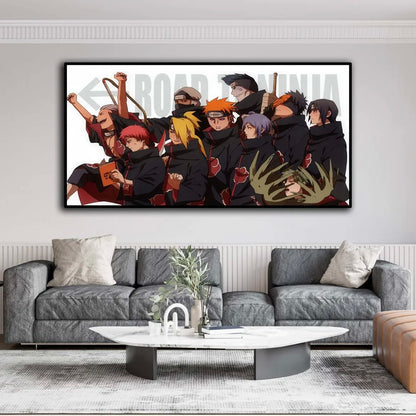 Naruto WALL ART - Crystal Porcelain Painting - Aluminum Frame