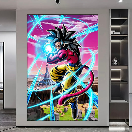 Dragon Ball GT WALL ART - Crystal Porcelain Painting - Aluminum Frame