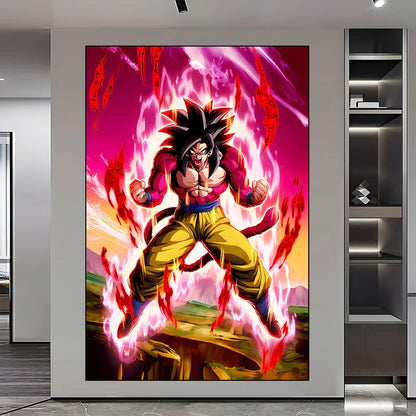 Dragon Ball GT WALL ART - Crystal Porcelain Painting - Aluminum Frame