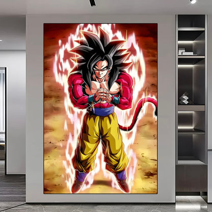 Dragon Ball GT WALL ART - Crystal Porcelain Painting - Aluminum Frame