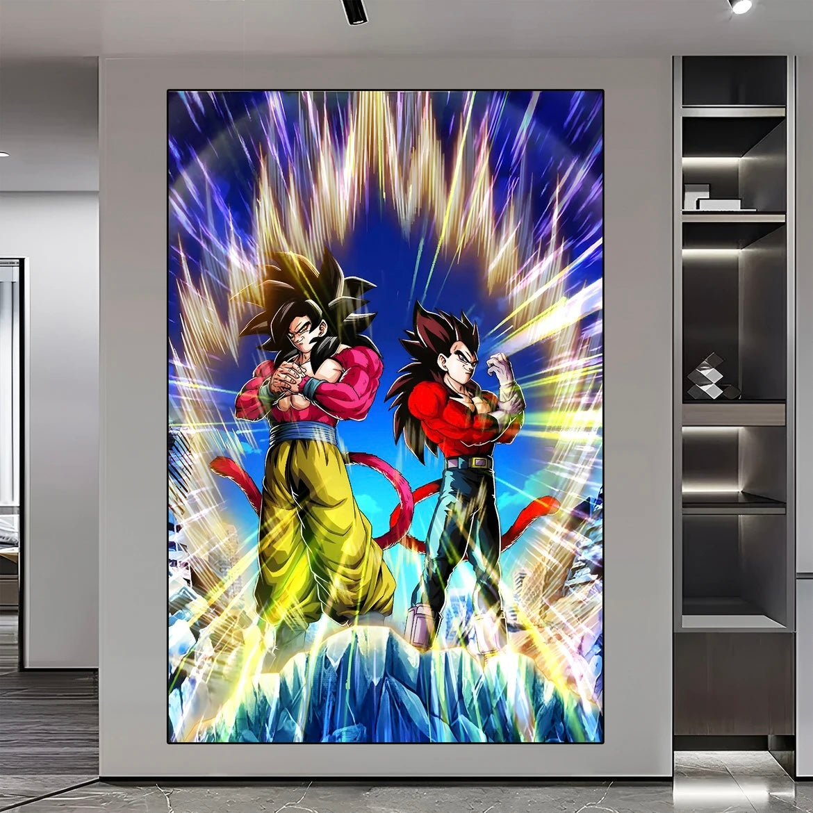 Dragon Ball GT WALL ART - Crystal Porcelain Painting - Aluminum Frame