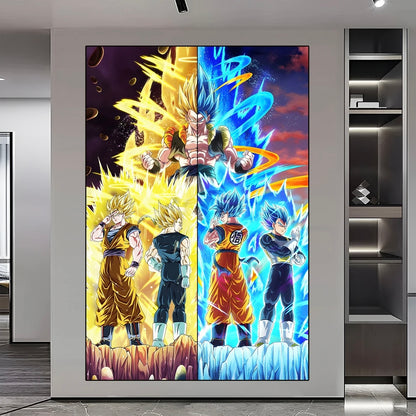 Dragon Ball GT WALL ART - Crystal Porcelain Painting - Aluminum Frame