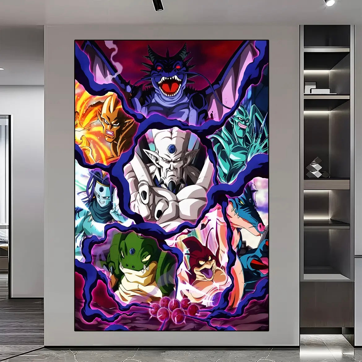 Dragon Ball GT WALL ART - Crystal Porcelain Painting - Aluminum Frame