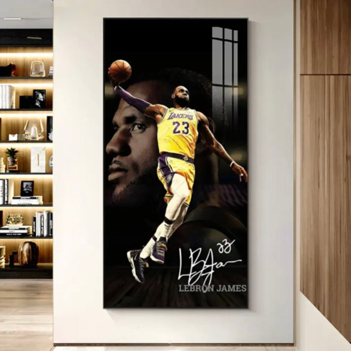 LeBron James Lakers - Vertical 1:2 WallArt