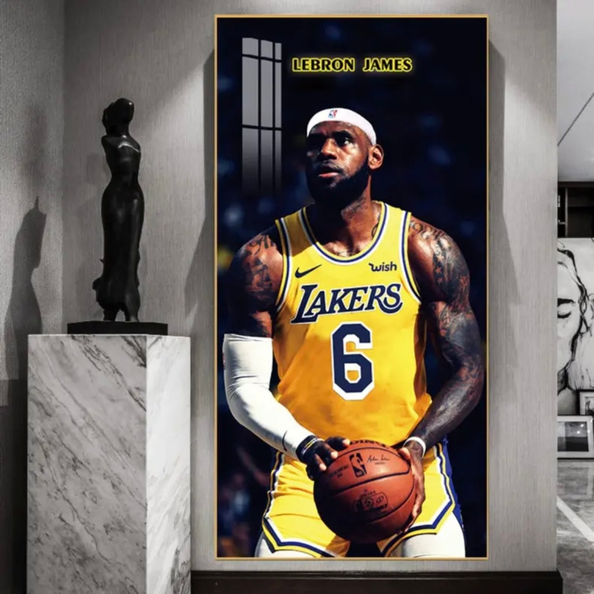 LeBron James Lakers - Vertical 1:2 WallArt