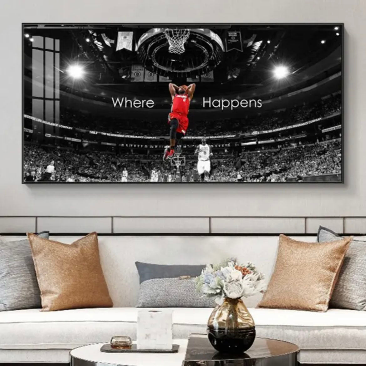 LeBron James Heat - Horizontal 2:1 WallArt