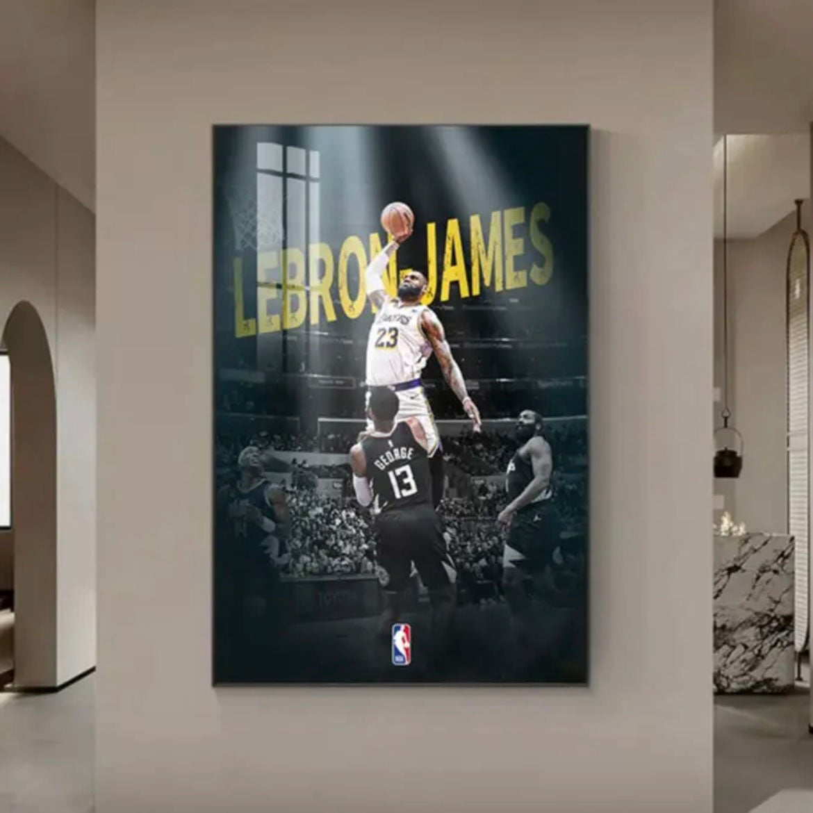 Arte de pared de LeBron James