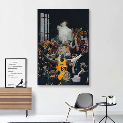 Arte de pared de LeBron James