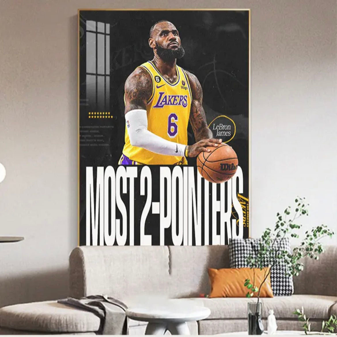 Arte de pared de LeBron James