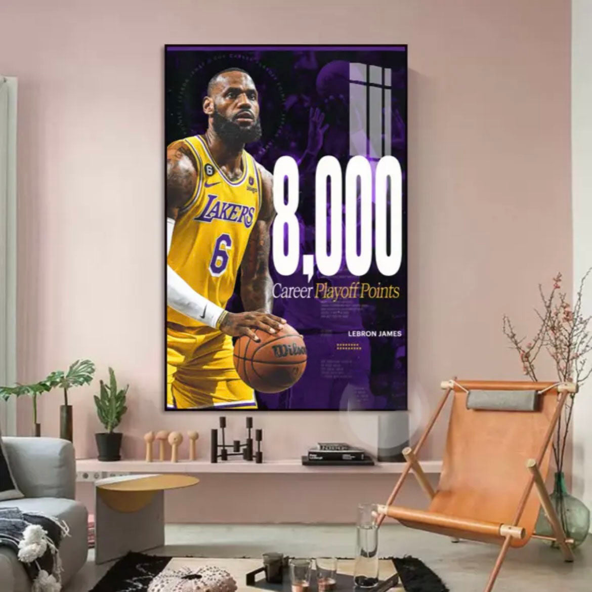 Arte de pared de LeBron James