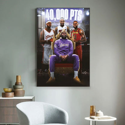 Arte de pared de LeBron James