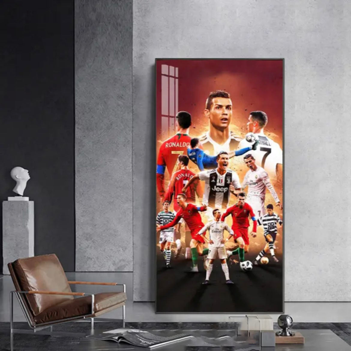 Cristiano Ronaldo Compilation - Vertical 1:2 WallArt