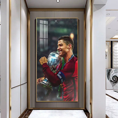 Cristiano Ronaldo Compilation - Vertical 1:2 WallArt