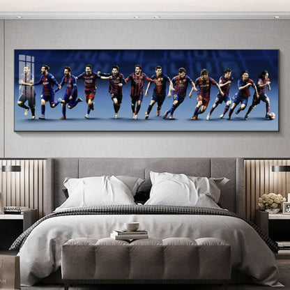 Lionel Messi Growth Story - Horizontal 3:1 Bedside WallArt