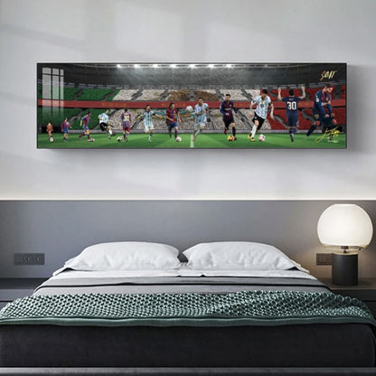 Lionel Messi Growth Story - Horizontal 3:1 Bedside WallArt