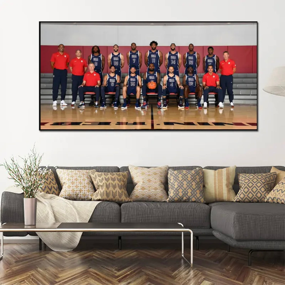 2024 U.S. Men's Basketball Team Vertical 1:2 WallArt