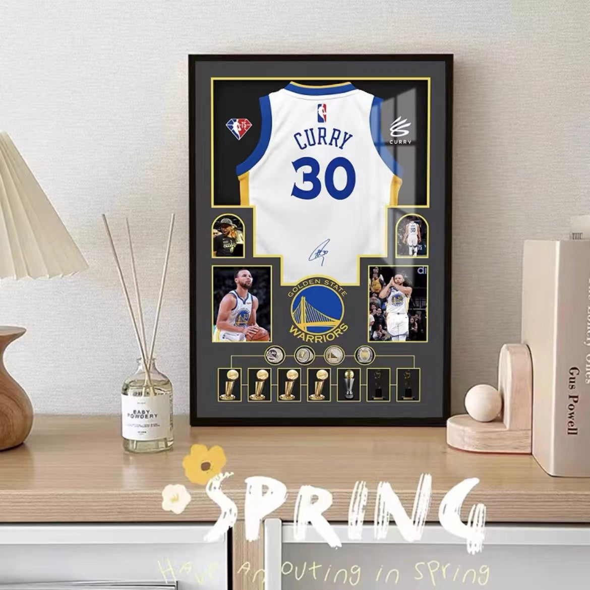 ARTE DE PARED DE JERSEY DE STEPHEN CURRY (JERSEY GRÁFICO)