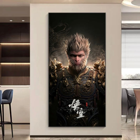 Black Myth Wukong 🔥🔥🔥 WALLART - Crystal Porcelain Painting - Aluminum Frame