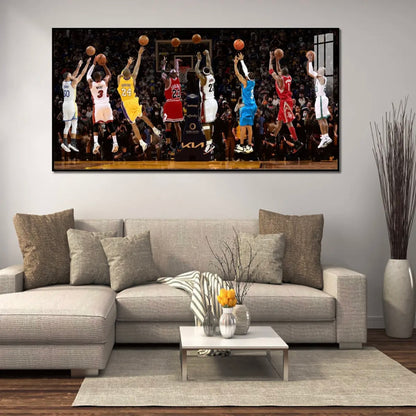 ARTE DE PARED DE BALONCESTO ALL-STAR