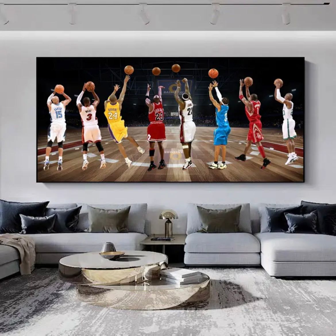 ARTE DE PARED DE BALONCESTO ALL-STAR