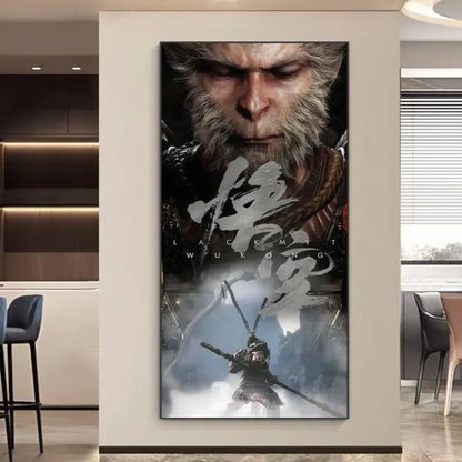 Black Myth Wukong 🔥🔥🔥 WALLART - Crystal Porcelain Painting - Aluminum Frame