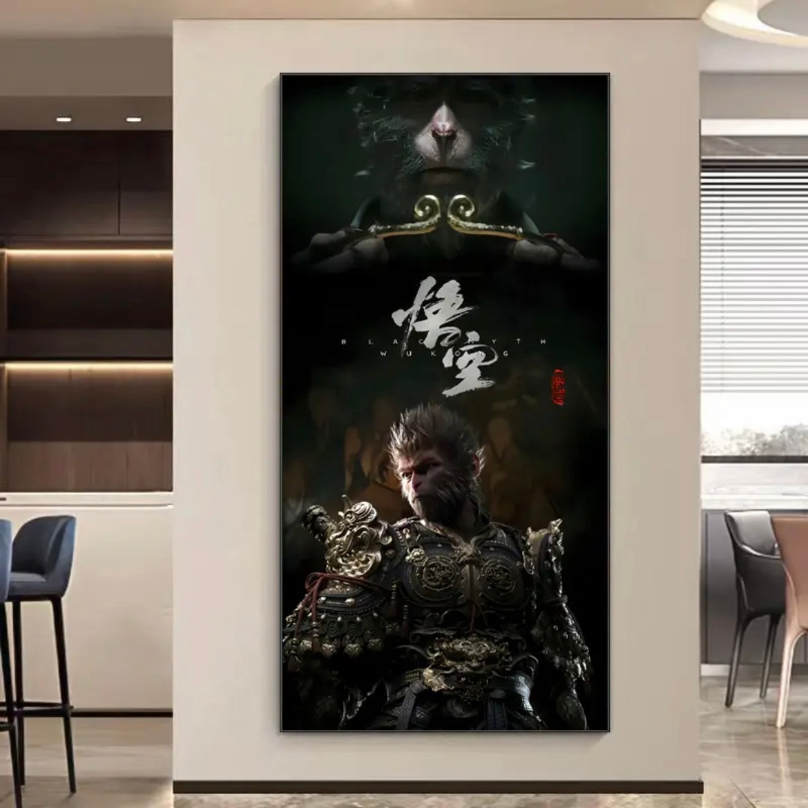 Black Myth Wukong 🔥🔥🔥 WALLART - Crystal Porcelain Painting - Aluminum Frame