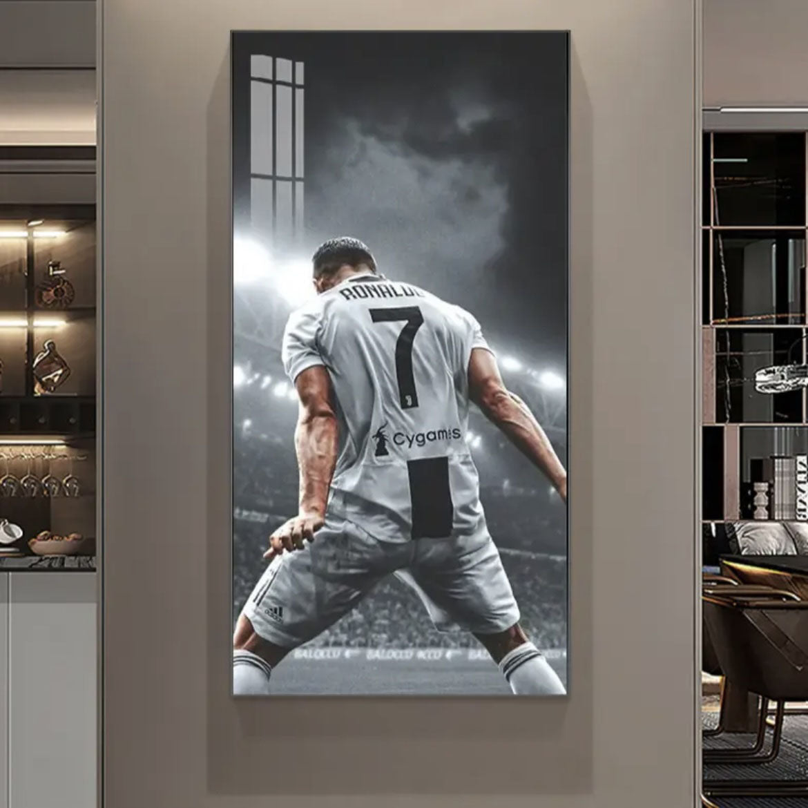 Cristiano Ronaldo "siu" Celebration - Vertical 1:2 WallArt