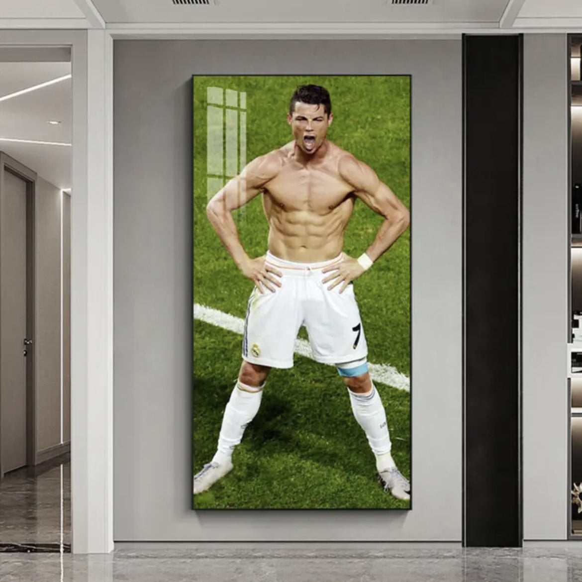 Cristiano Ronaldo "siu" Celebration - Vertical 1:2 WallArt