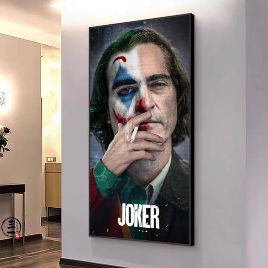 Heath Ledger as the Joker 🤡 WallArt - Crystal Porcelain Painting - Aluminum Frame