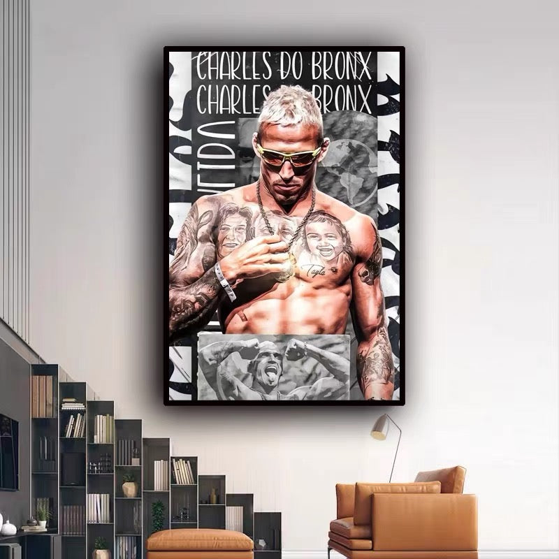 Charles Oliveira “Do Bronx” Vertical 2:3 WallArt