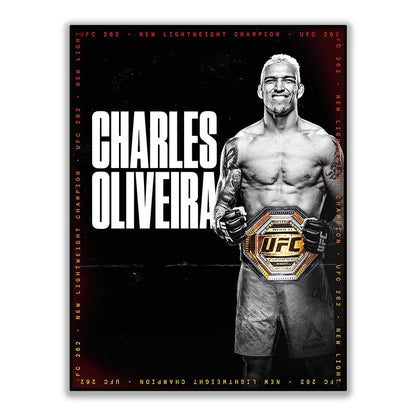 Charles Oliveira “Do Bronx” Vertical 2:3 WallArt