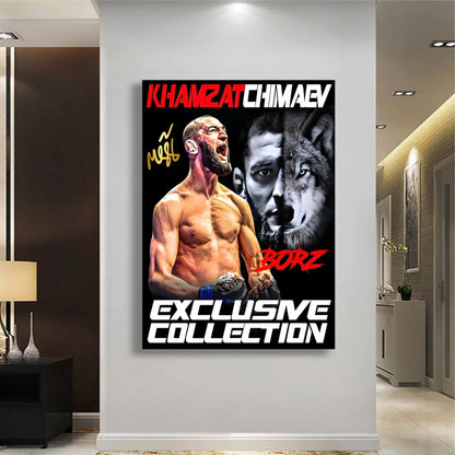 Khamzat Chimaev - Vertical 2:3 WallArt