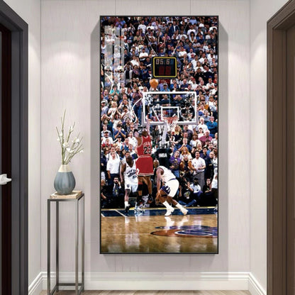 Michael Jordan🐐 Vertical 1:2 WallArt - Crystal Porcelain Painting - Aluminum Frame