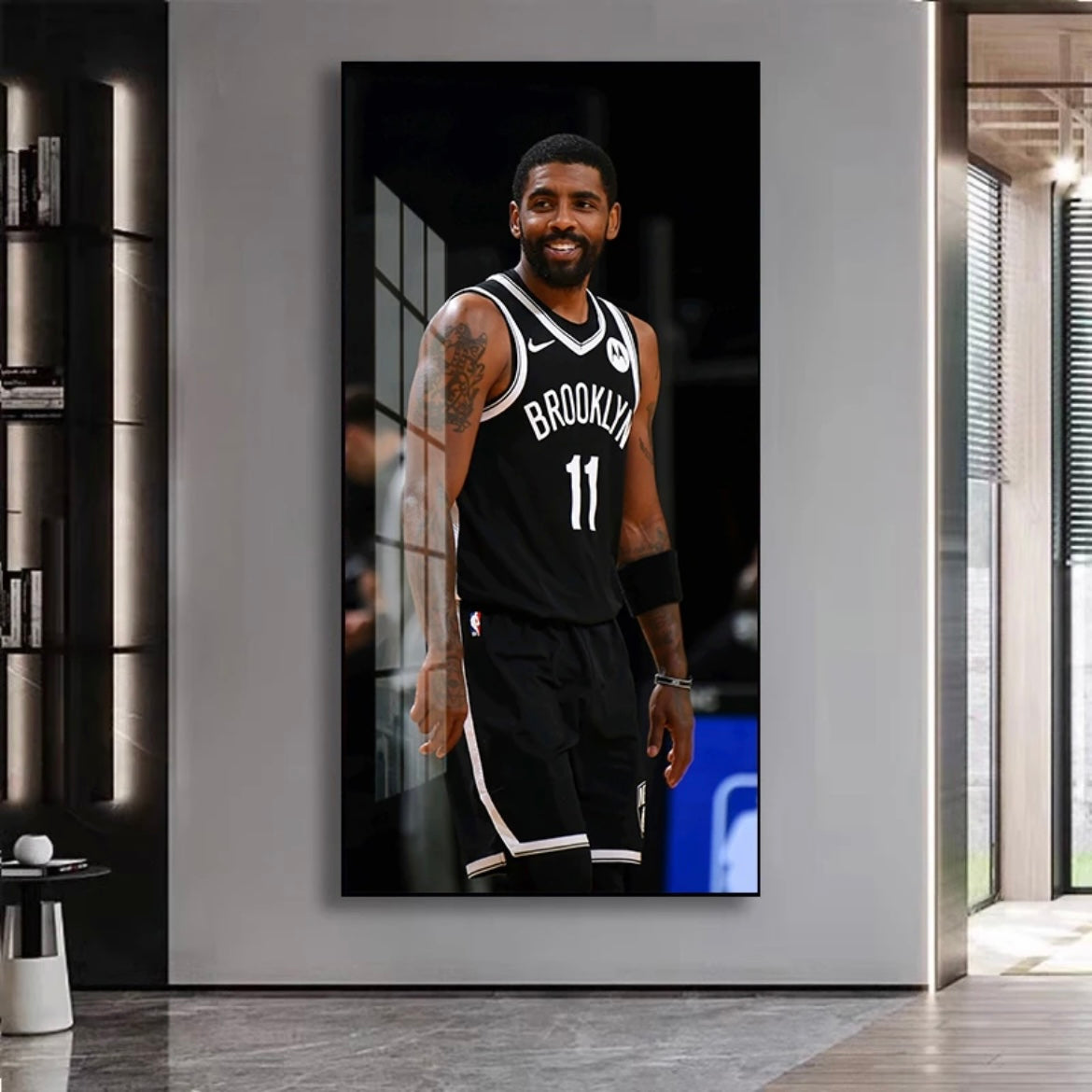 Kyrie Irving - Vertical 1:2 WallArt - Crystal Porcelain Painting - Aluminum Frame