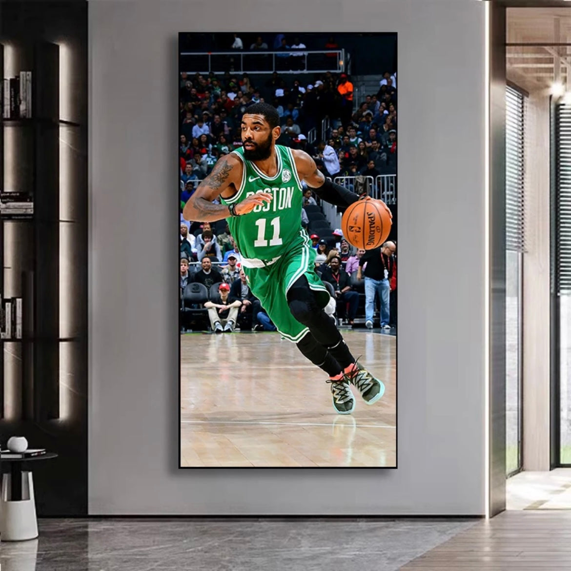 Kyrie Irving - Vertical 1:2 WallArt - Crystal Porcelain Painting - Aluminum Frame