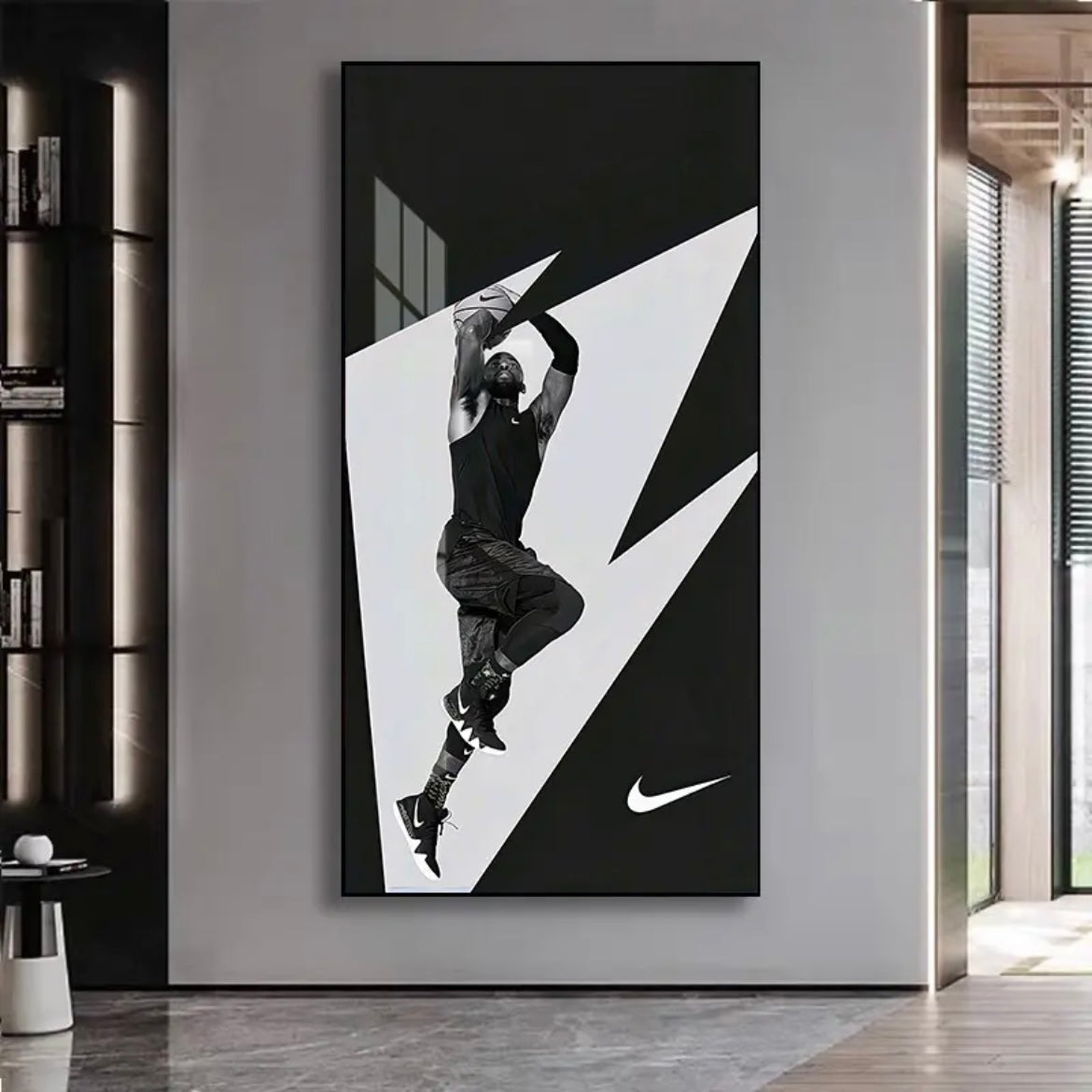 Kyrie Irving - Vertical 1:2 WallArt - Crystal Porcelain Painting - Aluminum Frame