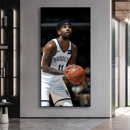 Kyrie Irving - Vertical 1:2 WallArt - Crystal Porcelain Painting - Aluminum Frame