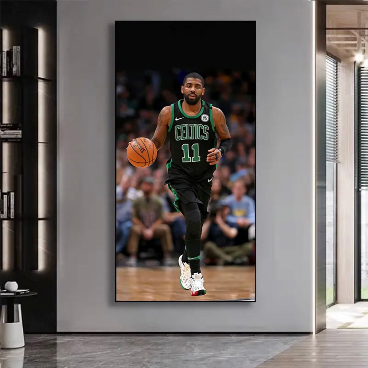 Kyrie Irving - Vertical 1:2 WallArt - Crystal Porcelain Painting - Aluminum Frame